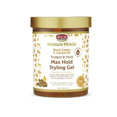 African Pride Moisture Miracle Black Castor and Jojoba Oil Gel 510g